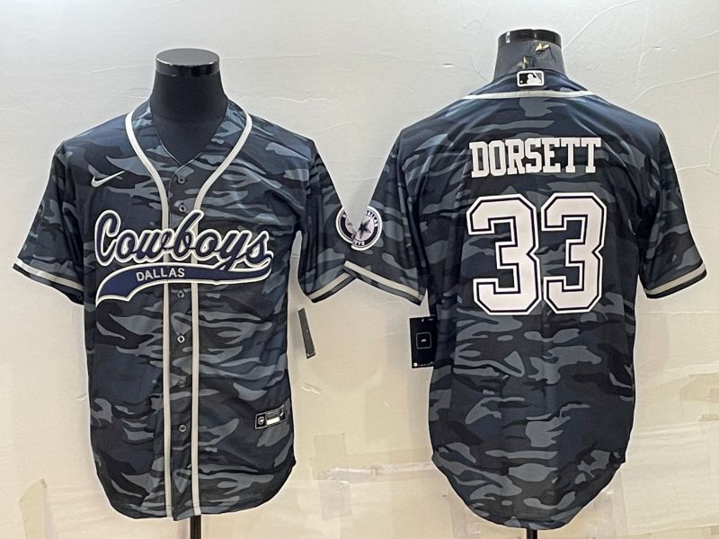 Men Dallas Cowboys #33 Dorsett Camo 2022 Nike Co branded NFL Jerseys
